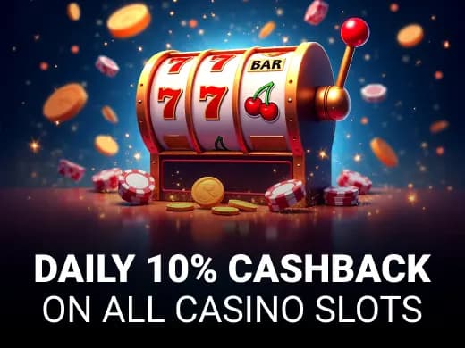 10% de cashback quotidien sur toutes les machines à sous